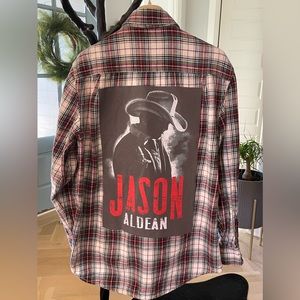 Flannel w Jason Aldean concert t